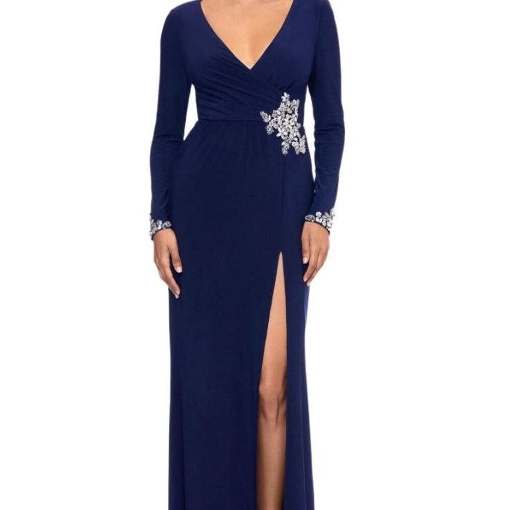 Betsy & Adam Women's Navy Formal Dress - Size 4